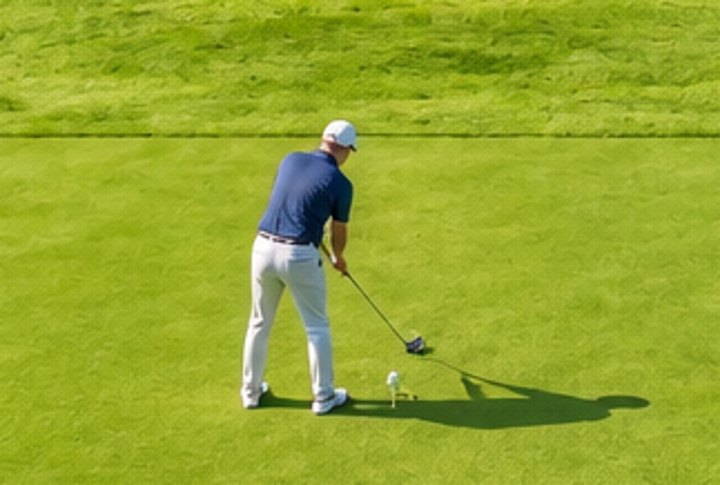 Ausschnitt Golfer im bisherigen Bild