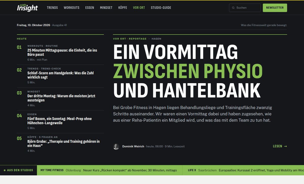 Startseite mitfitINSIGHT