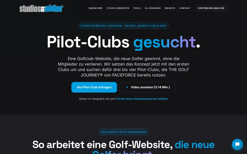 Landingpage Pilot-Clubs gesucht
