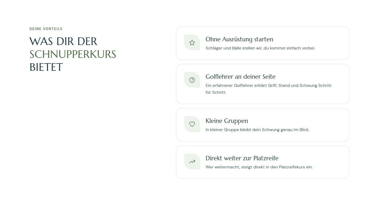 birdie: Vorteile im Schnupperkurs, vorher
