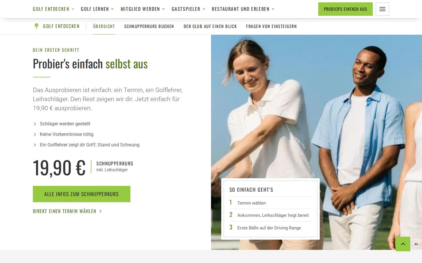 Schnupperkurs-Bühne