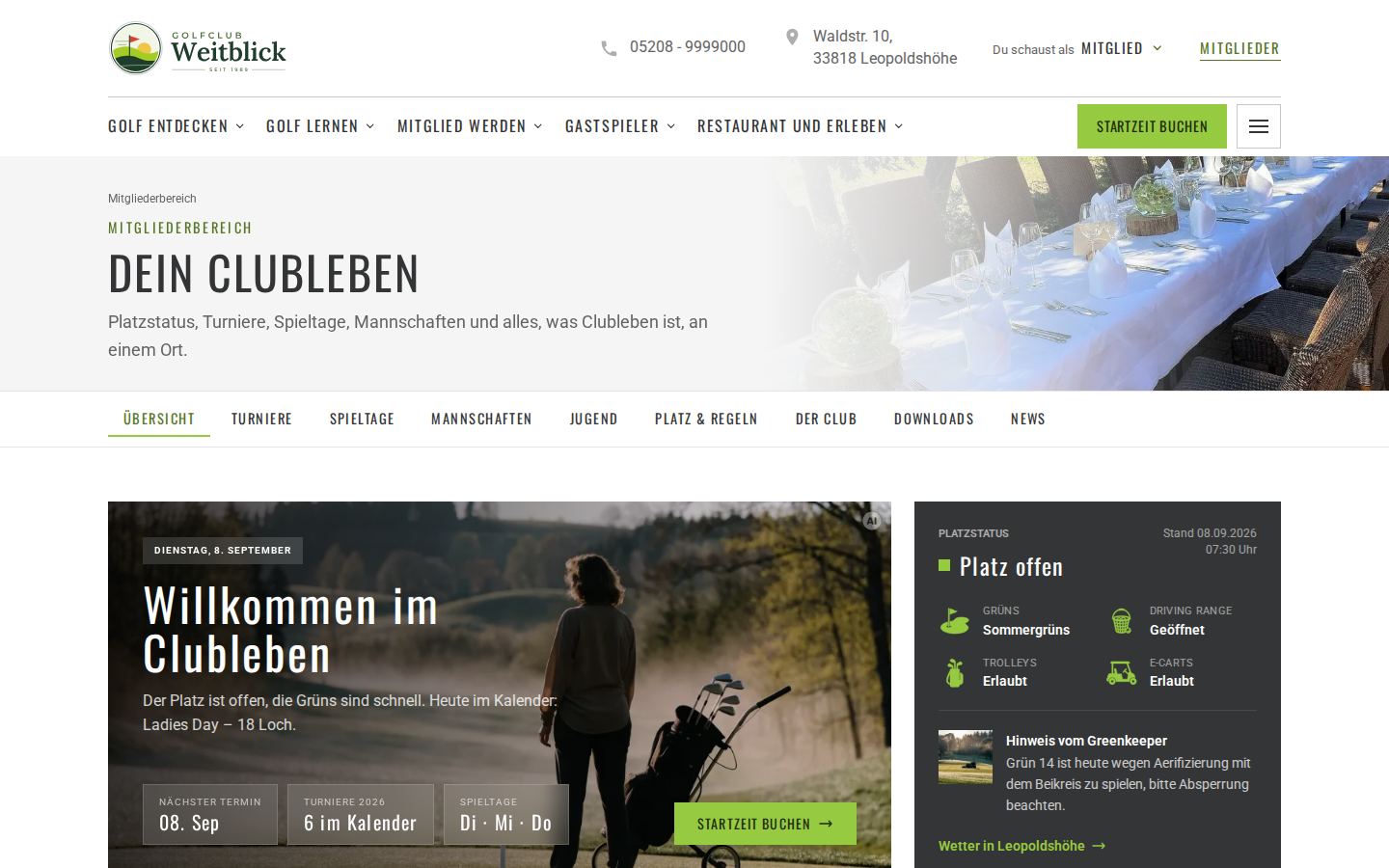 Mitgliederbereich