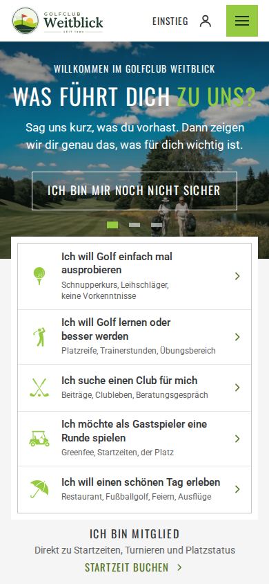 Handy: Frage-Bildschirm
