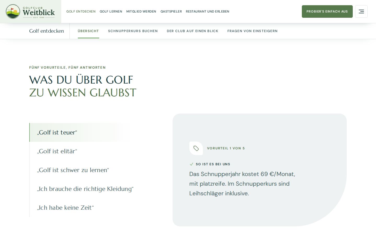 „Was du über Golf zu wissen glaubst“