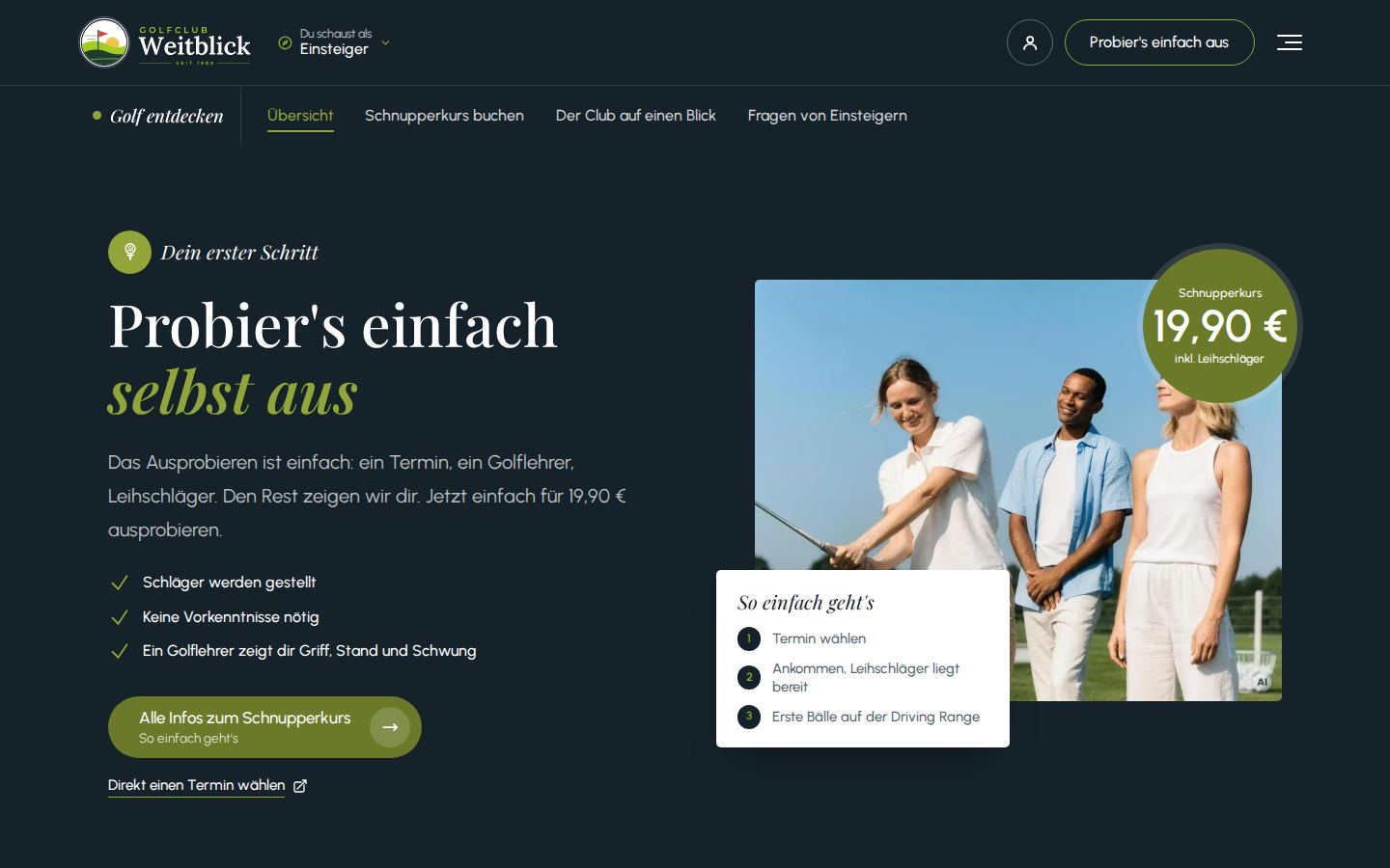 Schnupperkurs-Bühne