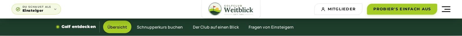 Kopfzeile und Navigation für Einsteiger