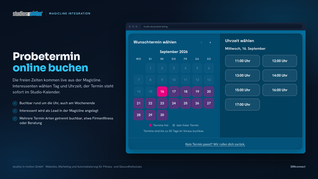 Probetermin buchen