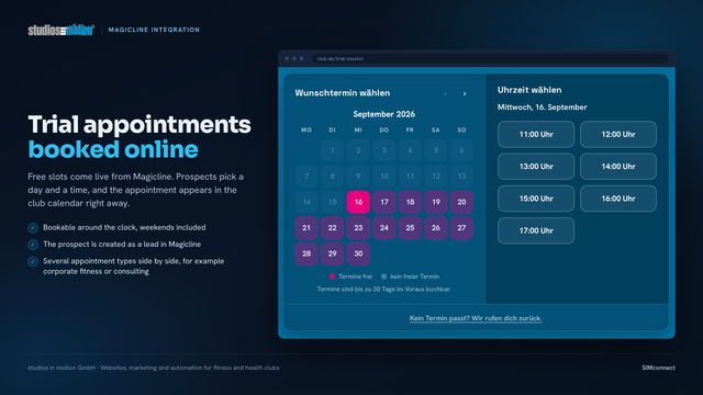 Trial booking
