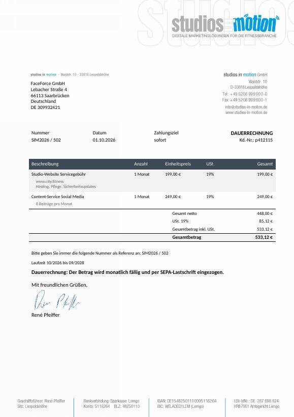 PDF Dauerrechnung
